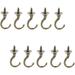 20pcs Ceiling Screw Hooks Vintage Carving Screw-in Cup Hangers for Home Kitchen