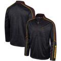 Men's Colosseum Heather Gray Wyoming Cowboys Marled Half-Zip Jacket