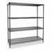 Choice Zoro 2KPN9 24 x 74 x 72 in. 600 lbs Wire Shelving Unit Black