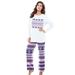 Plus Size Women's Long Sleeve Knit PJ Set by Dreams & Co. in Evening Blue Fair Isle (Size 18/20) Pajamas