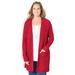 Plus Size Women's Daydream Waffle Knit Sweater by Catherines in Classic Red (Size 4X)