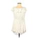 Victoria's Secret Casual Dress - Mini: White Print Dresses - Women's Size Medium