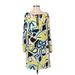 Banana Republic Casual Dress: Yellow Print Dresses - Women's Size Small