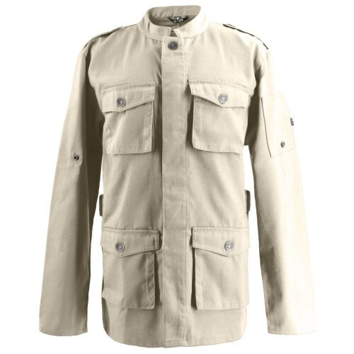 Exner 226 - Kochjacke Parkastyle, langarm, Druckknöpfe : sand 65% Polyester 35%Baumwolle 220 g/m² 5XL Image