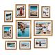 Giftgarden Antique Gold Multi Picture Frames for Multiple Sizes Photos, Four 4x6, Four 5x7, Two 8x10, Matted Gallery Frame Collage for Wall or Tabletop, Set of 10