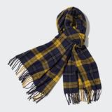 Heattech Checked Scarf | Yellow | One | UNIQLO US