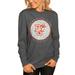 Women's Gameday Couture Charcoal Bowling Green St. Falcons Circle Graphic Fitted Long Sleeve T-Shirt