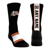 Unisex Rock Em Socks Black Cincinnati Bengals Throwback Jersey Custom Crew