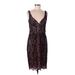 Trina Turk Casual Dress - Sheath: Black Jacquard Dresses - Women's Size 8