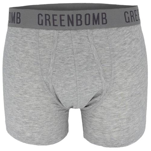 GreenBomb – Basic Trunk 3-Pack – Alltagsunterwäsche Gr L grau