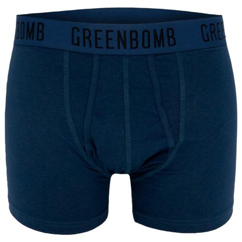 GreenBomb – Basic Trunk 3-Pack – Alltagsunterwäsche Gr L blau