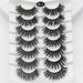 Pjtewawe Eyelashes False Eyelashes Lashes 5 Pairs Soft Lashes 3D 6D Volume Fluffy Frihappy Eyelashes Packs