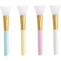 Silicon Spatulas 4pcs Beauty Makeup Spatula Silicone Spatula Turner Cosmetic Spatulas Silicone Cosmetic Scraper Eye Mud Mixing Accessory Brush Silicone Brush