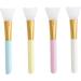 Silicon Spatulas 4pcs Beauty Makeup Spatula Silicone Spatula Turner Cosmetic Spatulas Silicone Cosmetic Scraper Eye Mud Mixing Accessory Brush Silicone Brush