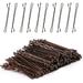 Hair Pins 60 Pcs Bobby Pins for Women Hair Grips for Thick Thin Wavy Curly Long and Short Hair Perfect for daily Wearing Casual Party Travel & Weddings (Brown)
