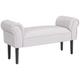 Banc banquette design contemporain accoudoirs courbés gris