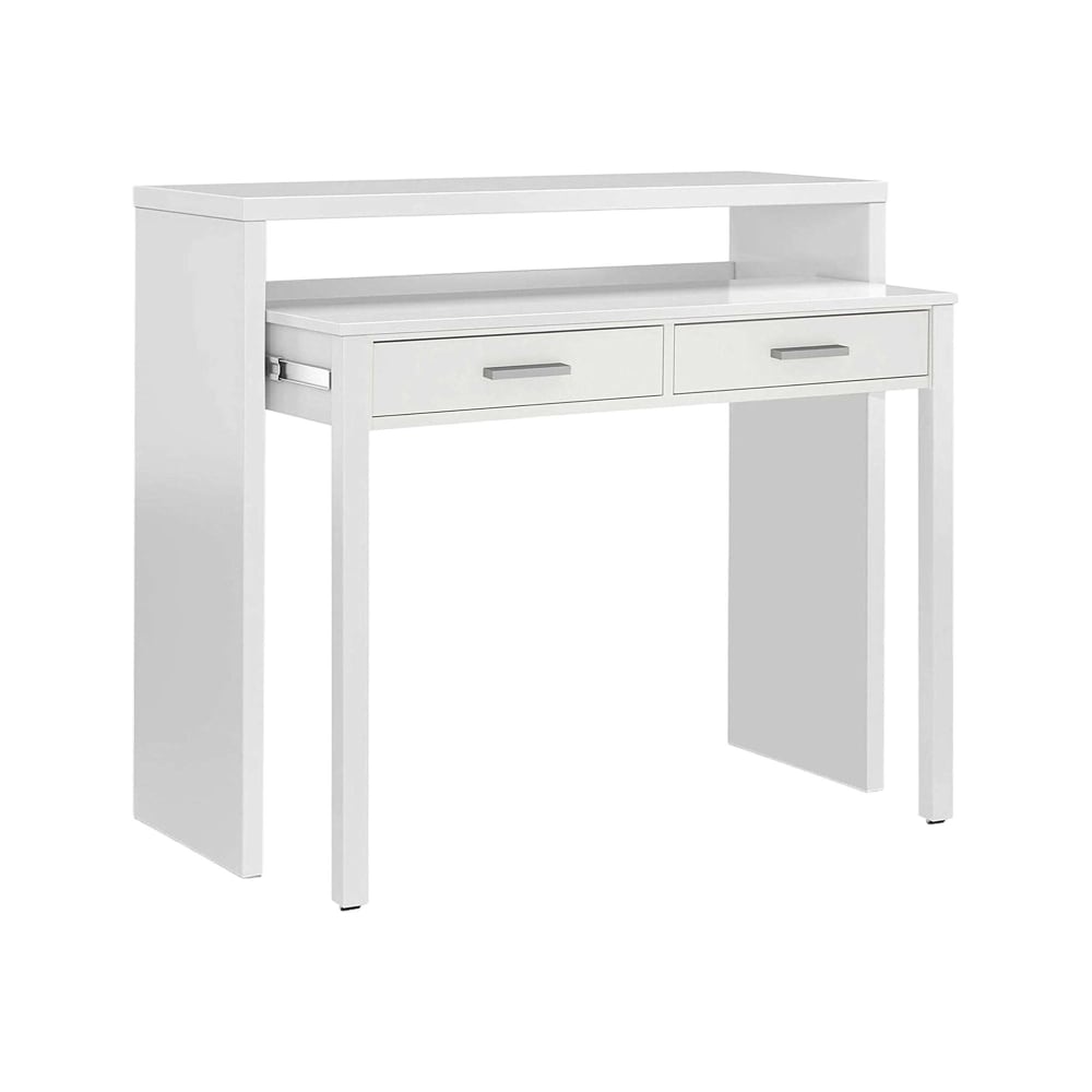 Bureau effet bois blanc 98x36 cm