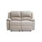 Canapé Relaxation manuel 2 places en Tissu - Beige