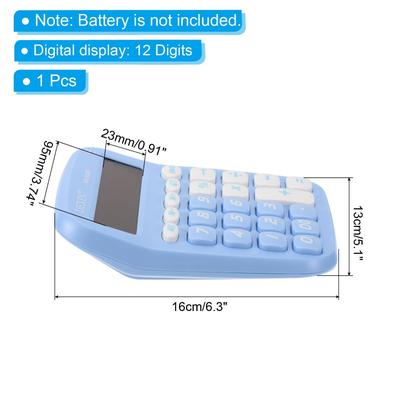 Desk Calculator, Standard Function 12 Digits LCD Display Calculator