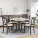 5 Pieces Dining Table and Chairs Set for 4 Persons, Kitchen Room Solid Wood Dining Table Set with 4 Chairs