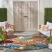 Nourison Aloha Leaf Print Vibrant Indoor/Outdoor Area Rug