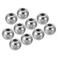 Uxcell M6x14mm Ball Nuts Knob 10 Pack Thread 14mm OD 304 Stainless Steel Round Blind Hole Screw Cap Cover Silver