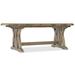 Boheme Colibri 88in Trestle Dining Table w/1-20in Leaf - 88"x30"x42"