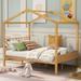 Full Size Bedroom Wood House Bed, Supported By Wooden Boards Multiple Colors Available