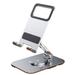 Stable tablet stand rotatable height adjustable foldable tablet stand - silver