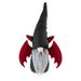 17" Black and Red Halloween Boy Gnome with Bat Wings