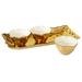 Certified International Gold Coast 4 pc Tray and Condiment Bowls Set, 14.25" x 6" - 14.25" x 6"