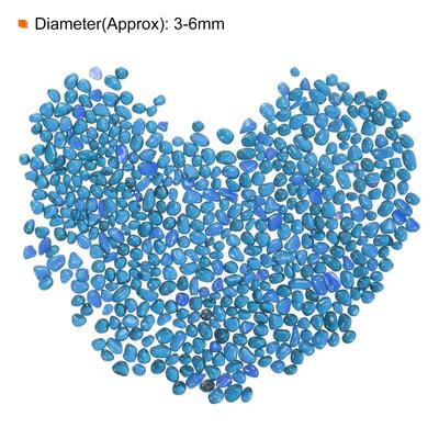 3-6mm Glass Stones Pebbles Decor for Vase Filler Aquarium