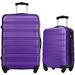 Luggage Sets 2 Piece Suitcase Set Carry on Luggage Airline Approved Hard Case with Spinner Wheels 20inch+24inch