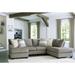 Signature Design by Ashley Creswell Gray 2-Piece Sectional with Chaise - 125"W x 87"D x 39"H