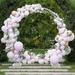 Large Circle Wedding Arch Round Garden Archway Arbors Stand 78"H