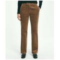 Brooks Brothers Women's Cotton Wide-Wale Corduroy Trousers | Dark Beige | Size 6