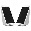 Hemoton 1 Pair Laptop Speaker USB Wired Surround Speaker Desktop External Speaker