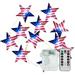 Spring Savings Clearance Items! Zeceouar Red White And Blue Lights Remote Control String Plug In Indoor Outdoor String Lights Ideal For Any Patriotic Decorations & Independence Day Decorations 9.84 F