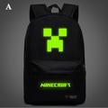 Children s Minecraf Luminous Backpack 15.6 Laptop Backpack with Waterproof Bookbag for School