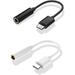 2pcs Headphones Adapter Usb-c Male to 3.5 Audio Female Jack Type c to 3.5mm Audio Adapter Usb-c to 3.5 Aux Audio Female Adapter Headphone Cable Adapter P20 Adapter Black P20