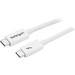 Startech.Com 2M Thunderbolt 3 USB C Cable 20Gbps White