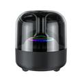 DISHAN Wireless Loudspeaker with RGB Dazzling Light: HiFi Sound Stereo Surround Bluetooth 5.0 Mini Speaker Ideal for Creating an Atmospheric Home Environment