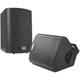 Pyle Home Indoor-Outdoor Wall-Mount Bluetooth Speaker System Black - 5.25 in.