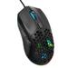 UHUYA Gaming Mouse Wired Gaming Mouse 7200 DPI Programmable Wired Gaming Mouse Mice LED RGB Backlight Programmable Mouse Black