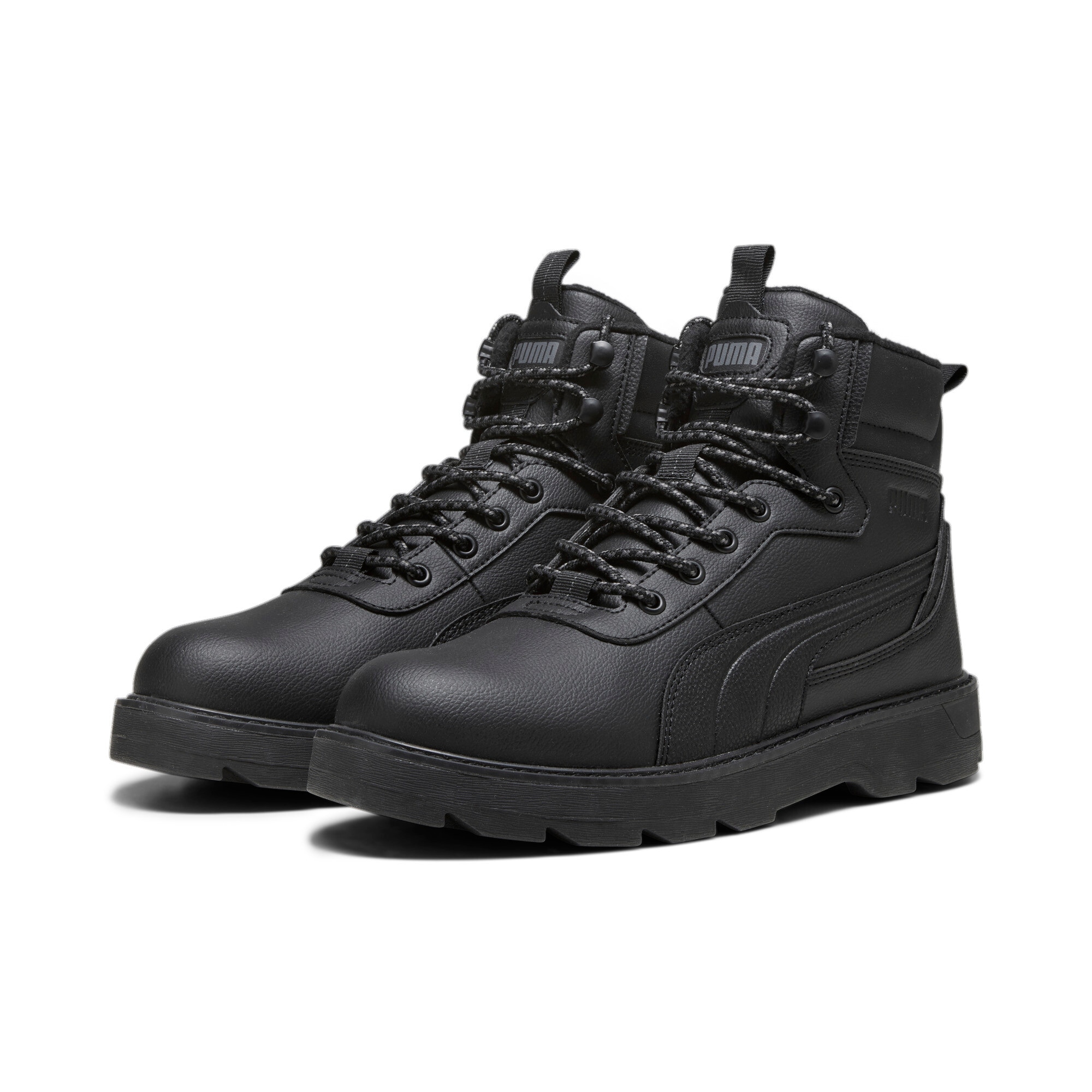 Winterboots PUMA "DESIERTO V3", Herren, Gr. 38, schwarz (puma schwarz, puma schwarz), Synthetik, Schuhe Winterboots, Sneakerboots, Winterschuhe, Topseller