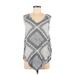 Weekend Suzanne Betro Sleeveless Blouse: Gray Tops - Women's Size Medium