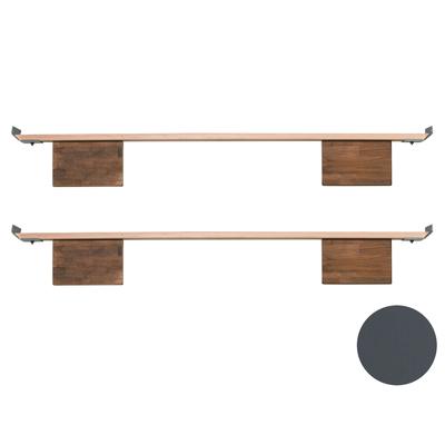 Hasena Wood-Line Füsse Vilo 2er-Set / 20 cm / 180 cm / Wildeiche pure, gebürstet, geölt Image
