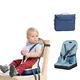 Chaise de Salle à Manger pour Bébé Siège Portable Tissu Vert d'Eau Sac de Voyage Pliable Chaise