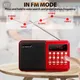 K11 mini tragbares radio handheld wiederauf ladbarer digitaler fm usb mp3 player lautsprecher für