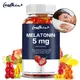 Melatonin Sleep Gummies 5 Mg Fall Asleep Faster Sleep Longer 60 Strawberry Flavor Non-GMO